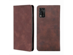Capa De Couro Com Flip Horizontal Magnética Com Sensação De Pele Para Zte Libero 5g Iii