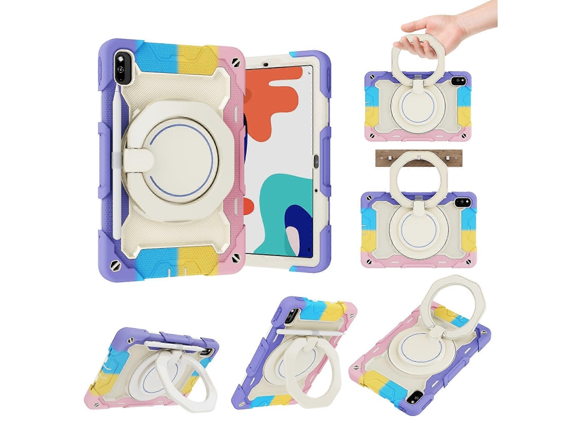 Capa Para Tablet For Honor V6/tablet V7 Armor Em Silicone Com Contraste De Cores + Pc