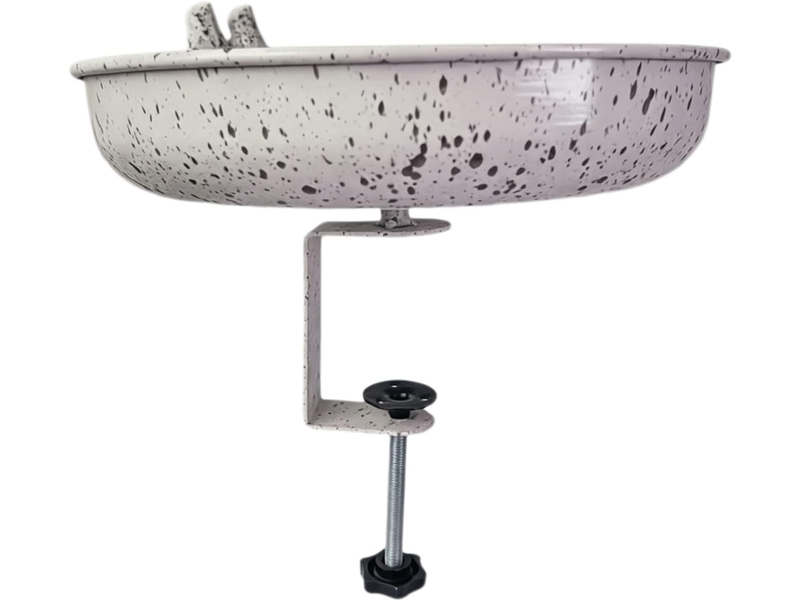 Comedouro De Metal Para Pássaros, Com Design Para Montagem Em Cercas, Gramados E Pátios De Jardim.