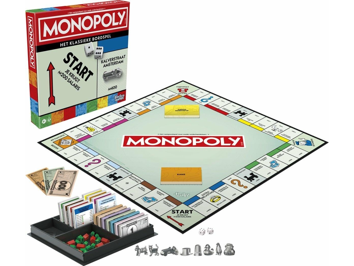 Jogo De Tabuleiro Monopoly Clássico Da Hasbro Edição Atualizada
