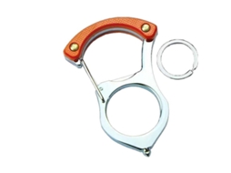 Porta Chaves Multifuncional De Aleación Con Colar Para Carro, Proteção Pessoal, Corrente De 50cm E Anel De 30mm Laranja