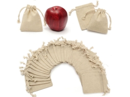 Conjunto De 10 Sacolas De Presente De Algodão, Sacolas De Juta Com Cordão Para Projetos Diy., 10 St