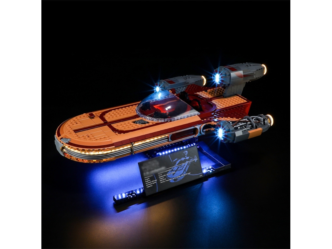 Kit De Bloques De Construcción Con Luz Compatible Con Lego 75341 Landspeeder De Luke Skywalker Kit Coleccionable