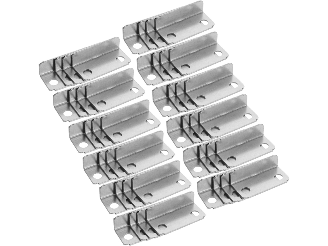 200 Placas De Travamento Metálicas Em Formato De L Para Gavetas, Peças E Armários.