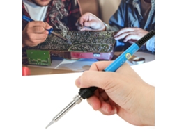 Kit De Ferro De Soldar Com Temperatura Ajustável Laxiscreed De 60w Para Soldar E Pintar Mãos À Mão