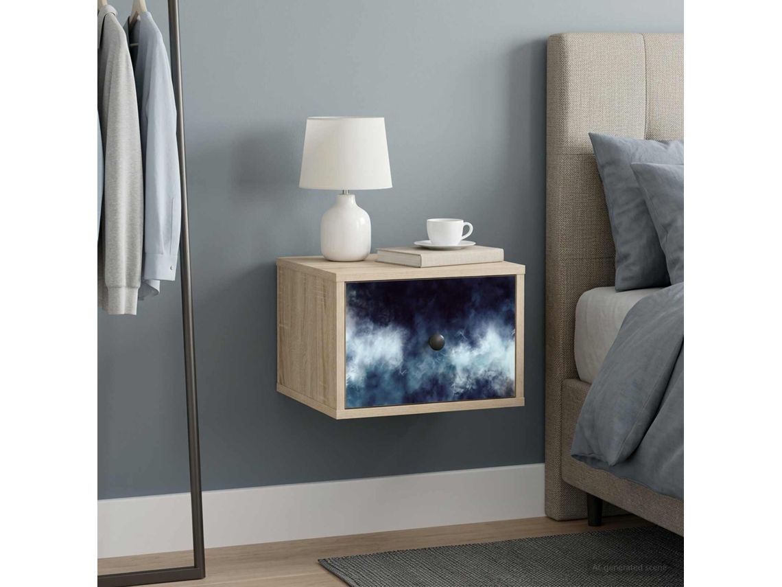 Vidaxl Armário De Cama Montado Na Parede Raalte Carvalho Sonoma