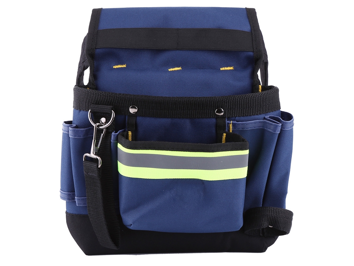Bolsa de cintura para eletricista, porta-ferramentas, organizador prático com cinto.