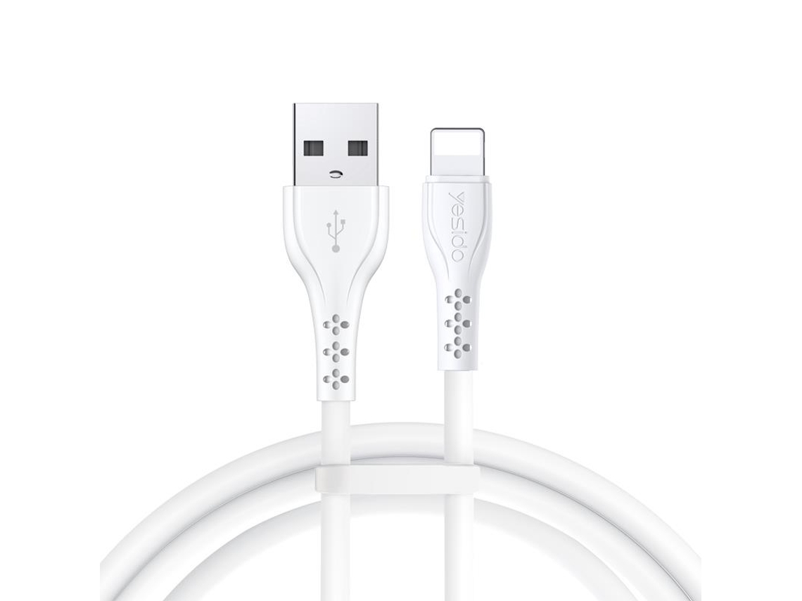 Cabo de Carregamento Usb para 8 Pinos, 1 M, 2 A, Branco, em Pvc, Pacote com 20 Unidades AQUAFORGE