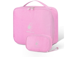 Kit de primeiros socorros Vazio, bolsa portátil à prova d'água para viajantes (rosa, x2)