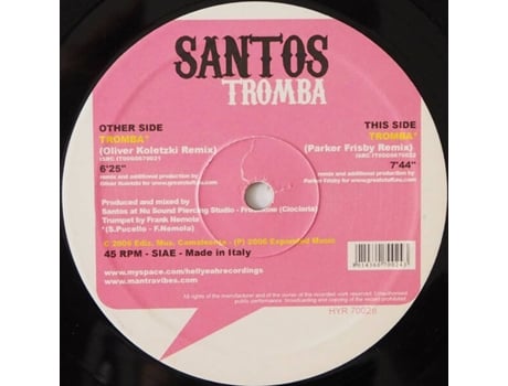 Vinil Tromba Remixes Hell Yeah Recordings