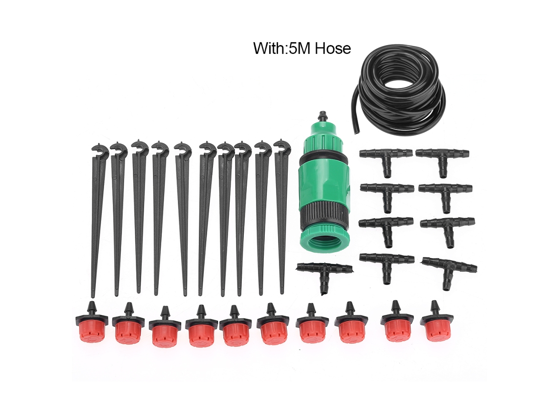 Kit De Irrigação Micro Jardim Mangueira 5m