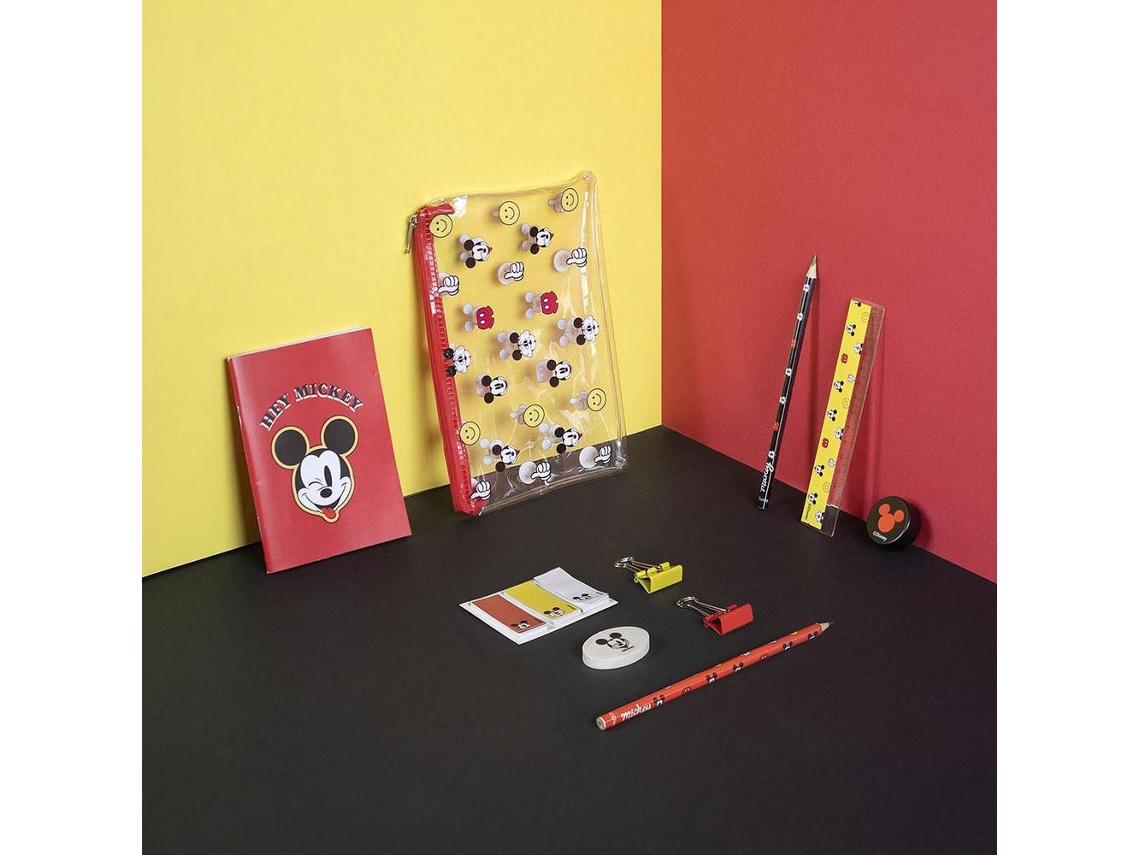 Set de Papelaria Mickey Mouse 10 Pcs