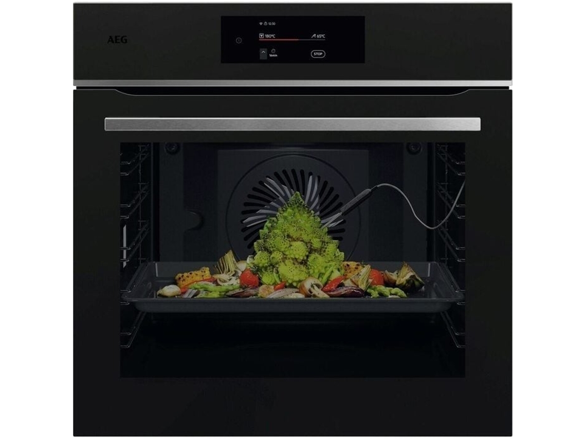 Forno Multifunções AEG TE8PB731AT (71 L - AquaClean e Pirólitico - Preto Mate) 