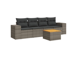 Garden Sofa Set, Garden Sofa Sets Vidaxl Cinzeto Rattan / Vime (n/a)