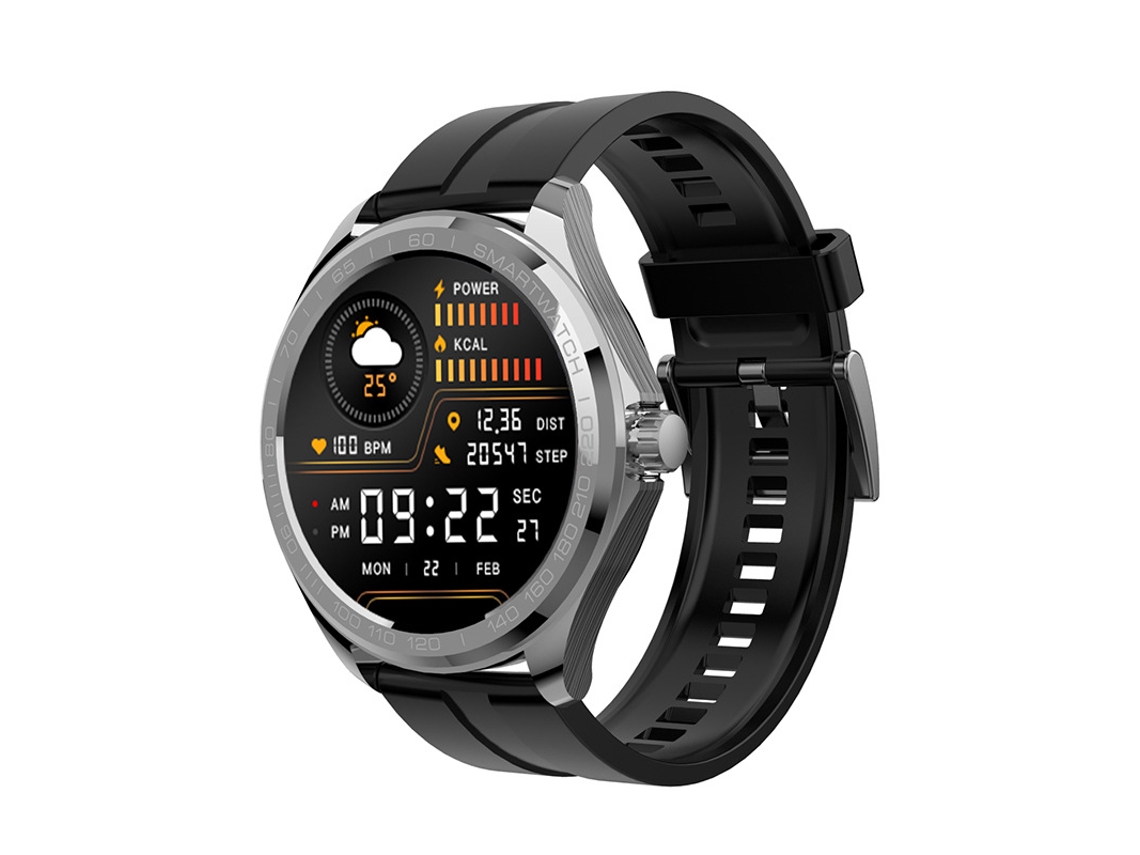 Smart Watch Chamadas Bluetooth Bateria de Longa Duração para Iphone e Android Preto VEANXIN