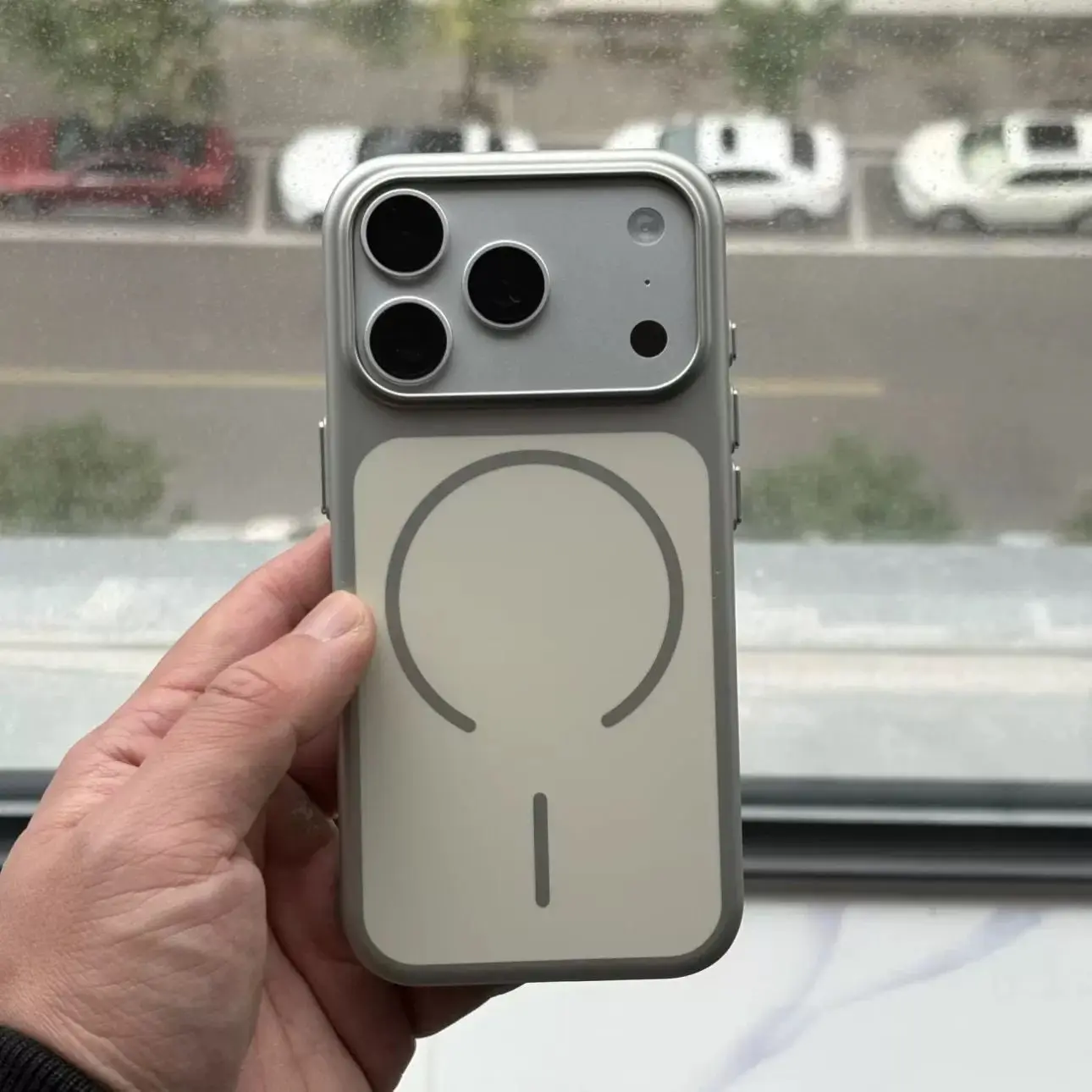 (prateado, Iphone 15) Capa Magsafe Com Carregamento Sem Fio Magnético Para Iphone