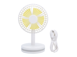 Ventilador Portátil Usb Recarregável Mesa Branco Worten