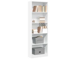 Vidaxl Estante Branca 60x24x176 Cm Madeira Engenheirada