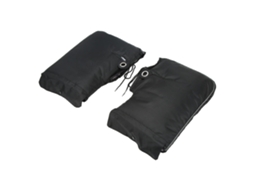 Luvas de guidão Mali para moto, aquecimento, proteção antivento, grande boca, preto