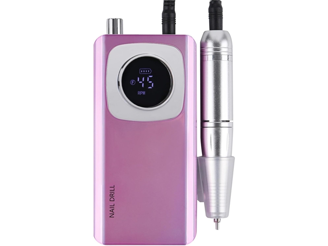 Lixadeira de Unhas Recarregável de Alta Velocidade, 45.000 Rpm, com Tela Lcd, Baixo Ruído, Kit. SFUSHOS