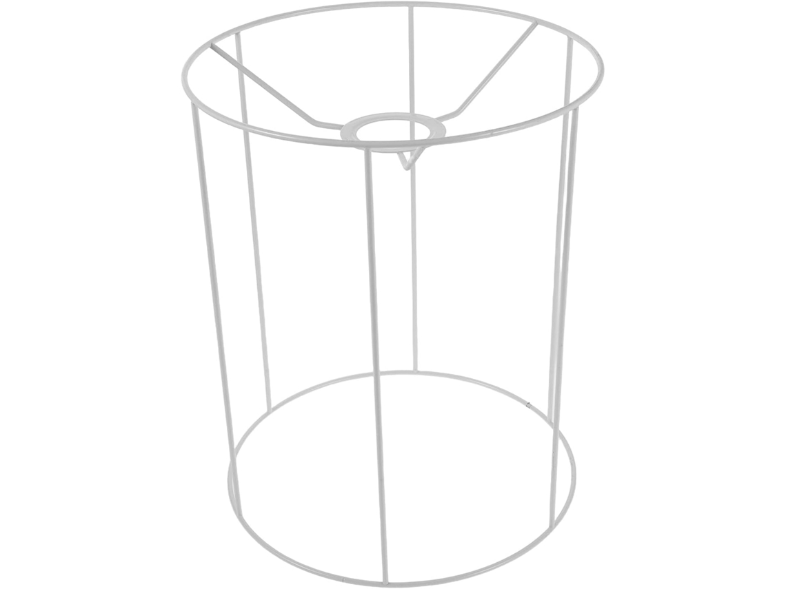 Suporte De Lâmpada Redondo De Metal Para Montagem Própria, Ø23-28 Cm, Para Lâmpada E27, Estrutura De Arame Resistente, Compatível.