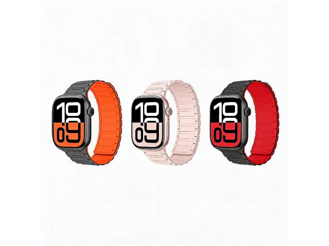 3 Pcs Bracelete Para Apple Watch 42/44/45/46/49mm Cuich