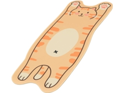 Mousepad Healeved para Mesa, Espesso, Formato Alongado, Borracha Lisa Laranja, Decoração Gamers. 71,00 X 31,00