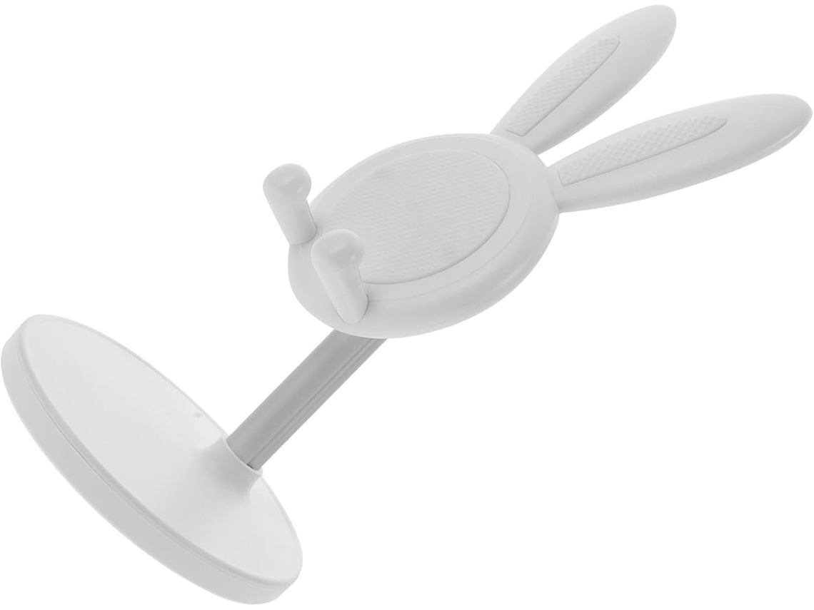 Suporte Ajustável Para Celular Branco, Ideal Para Escritório E Casa.