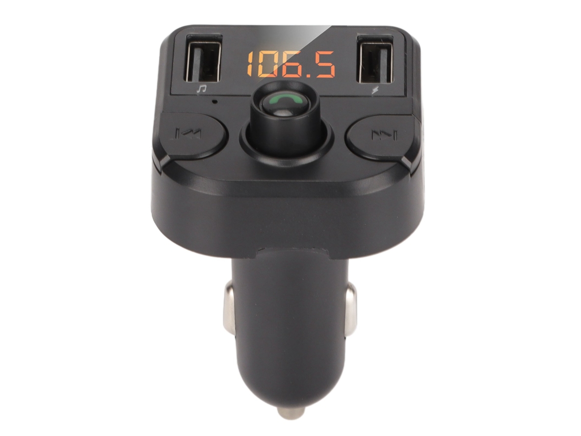 Cargador de Coche AQUAFORGE con Bluetooth 5.0, Transmisor FM y Carga Rápida