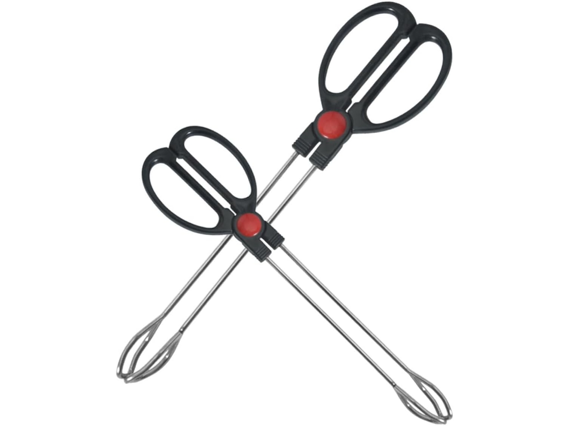 Conjunto De 2 Pinças Para Grelhar Milisten Em Aço Inoxidável, Leves E Antiderrapantes, Ideais Para Cozinha E Churrasco
