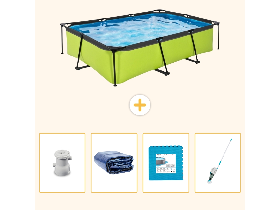 Exit-toys Piscina Exit Retangular - 300x200x65 Cm - 5-peças S319
