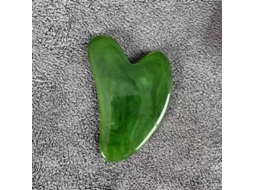 1 Placa de Gua Sha em Resina em Formato de Coração para Massagem Facial Ferramenta de Massagem Spa MDUG (verde C)