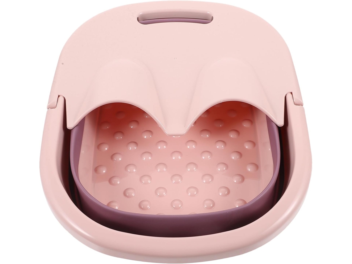 Bacia Para Pés Dobrável Em Plástico Com Massagem Integrada, Design Criativo E Dobrável.