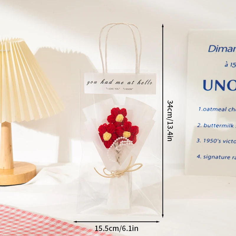 Mini Buquês De Crochê, Presentes De Flores De Crochê Feitos À Mão