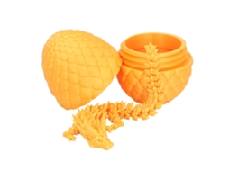 Mali ovo de Dragão Surpresa com Juntas Flexíveis Brinquedo de Dragão Articulado em 3d Amarelo