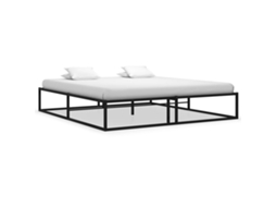 Estrutura De Cama Vidaxl Preto Metal (140x200x32.5 Cm)