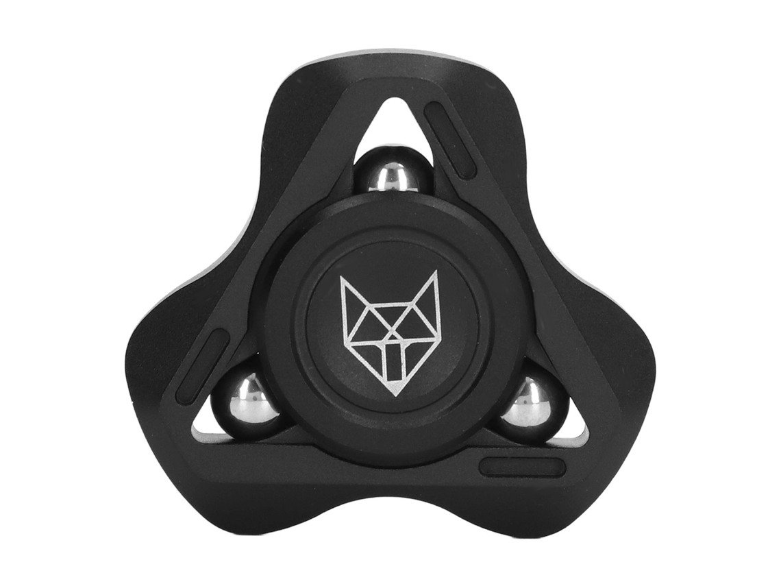 Mali brinquedo de Mão Antiestresse Metal Rotativo Sensorial Triangular para Crianças e Adultos Preto