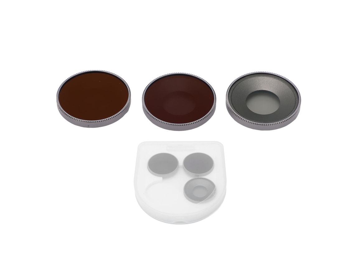 3pcs Lens Filter Set Optical Glass Cpl Nd8 Nd16 Filter For Dji Action3 Drone Lens Protective Replacement LAXISCREED