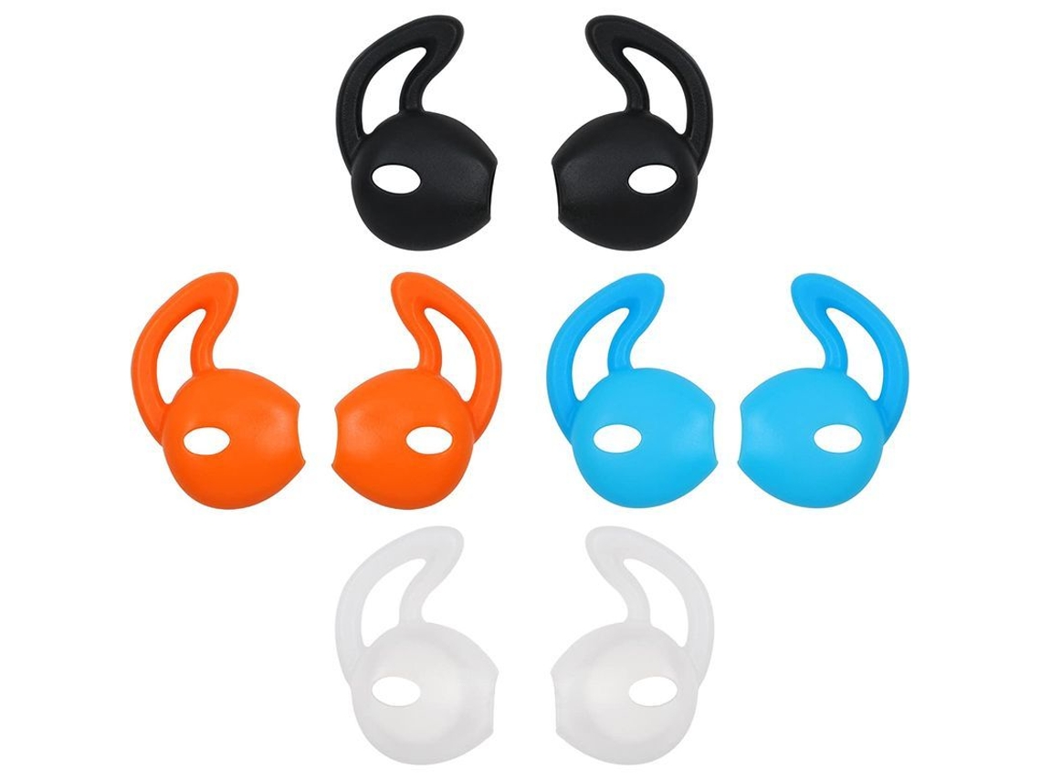 2026 ponta de Ouvido Earpods, 4 Pares de Substituição para Fones de Ouvido Iphone 7 Se 6s 5s (preto/branco/azul/laranja)