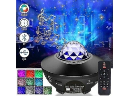 Projetor De Luz Noturna Led Bluetooth Galaxy Starry Sky Ideal Para Festas E Eventos Presente Perfeito Aquaforge