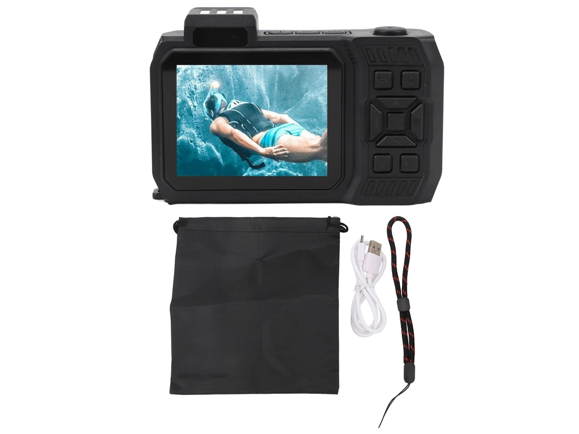 Câmara Digital Subaquática Laxiscreed 4k Com Foco Automático Para Fotos Nítidas De Água