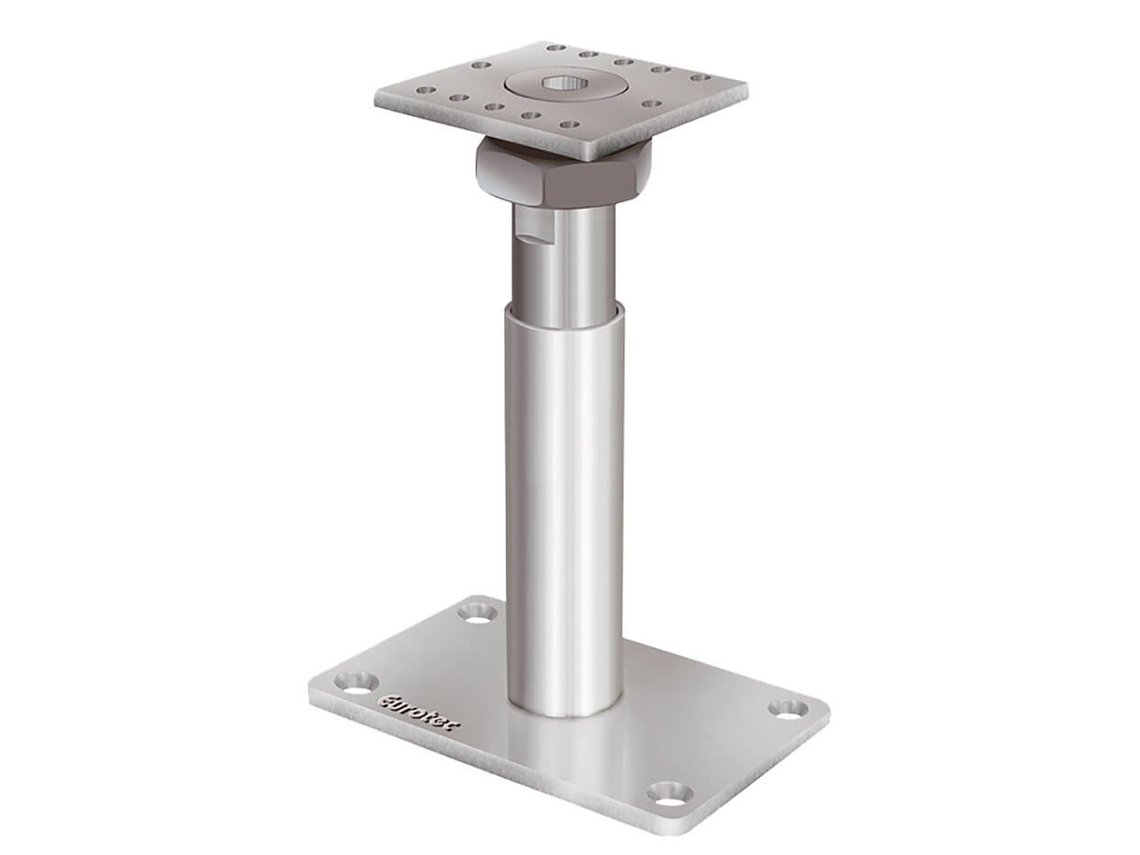 Suporte de Pilares Ajustável em Altura 19 29 Cm Suporte de Pilares em Aço Galvanizado Cinzento Cada Peça WOVAR