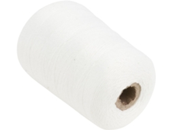 Carretel De 500m De Corda De Algodão Branca De 0,8mm Para Amarrar Linguiças E Fazer Apresentações.
