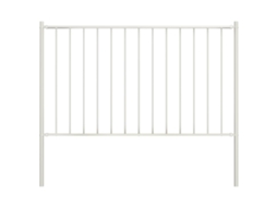 Painel De Vedaã§ã£o C/ Postes Aã§o Revestido Com Pã³ 1,7x1 M Branco DKD HOME DECOR