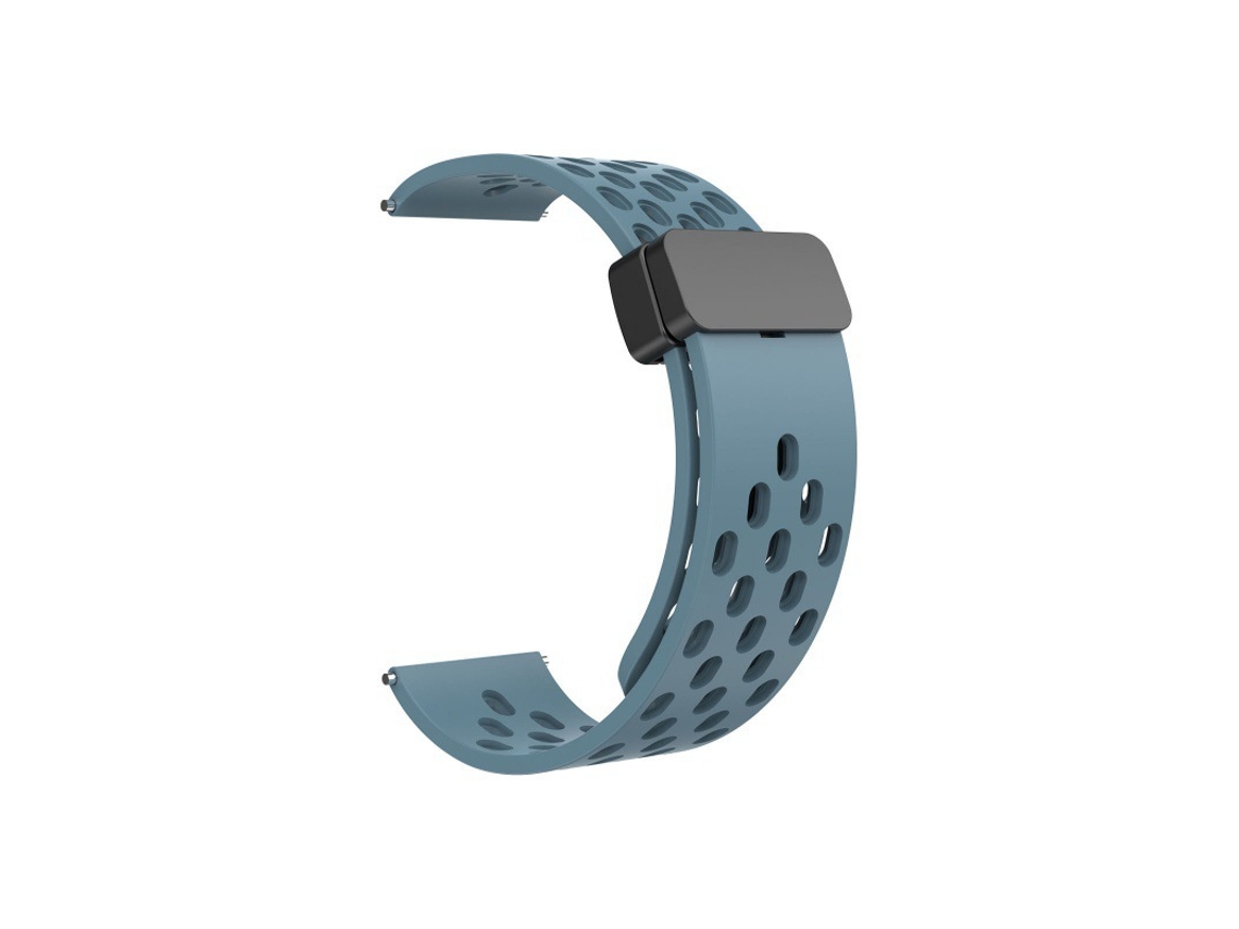 Pulseira magnética de silicone com almofada de couro, compatível com Huawei GT5, Samsung Galaxy Watch6, Xiaomi Watch S4, Mi