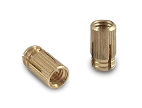 Tuerca expansible laton cilíndrico m4x8 t5 para taladro 5mm. sin pastilla.