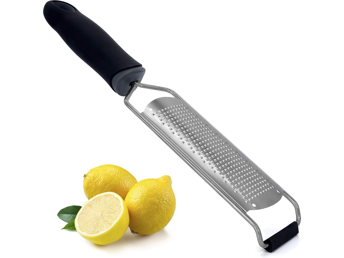 Ralador, Ralador De Limão, Queijo, Gengibre E Alho Com Cabo Longo Largo Para Frutas Cítricas, Queijo E Alimentos Secos 31* 6, 5 Cm Preto Yu