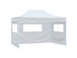 Vidaxl Tenda Para Festas Dobrável C\ 3 Paredes Laterais 291x413x315 Cm Branco