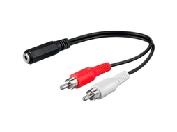Conexion 2 Rca MA Jack 3,5 St H 0,20m