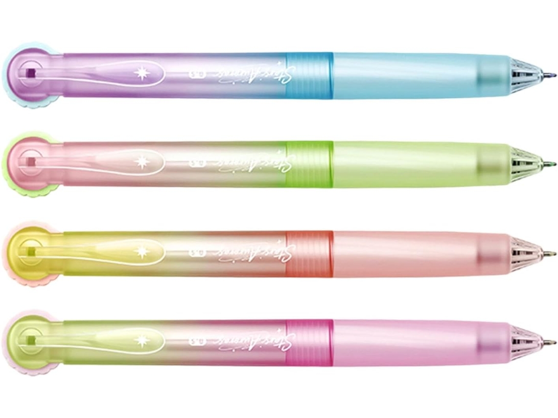 Caneta Em Gel Retrátil Inspirada Engrenagens, Secagem Rápida,
